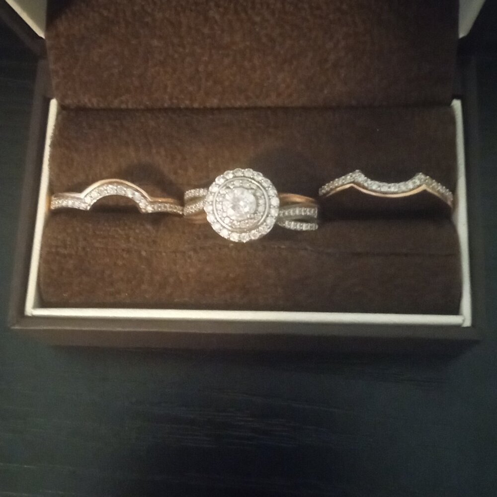 Engagement Wedding Band Set